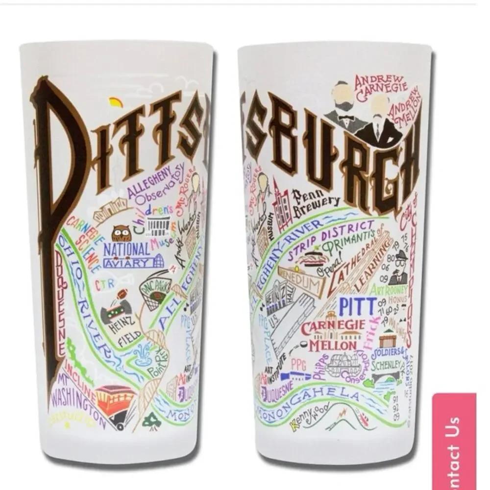 Cat Studio Pittsburg  Frosted Tall Glass